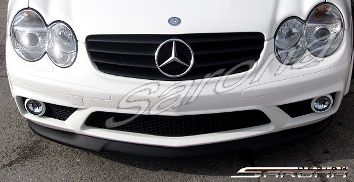 Custom Mercedes SL  Convertible Front Add-on Lip (2003 - 2008) - $299.00 (Part #MB-011-FA)